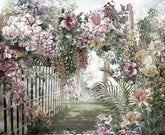 Watercolor Painted Garden Photo Backdrop Shopbackdrop